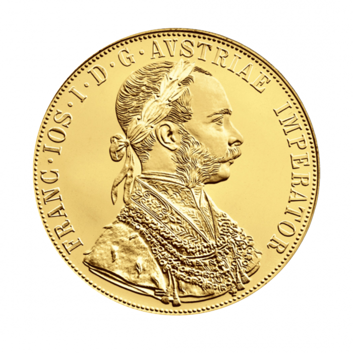 13.96 g złota moneta 4 Dukaty, Austria (Restrike)