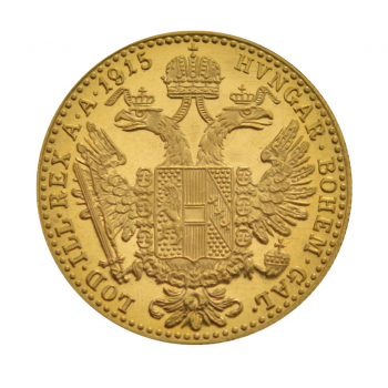 3.49 g auksinė moneta 1 Dukatas, Austrija 1915