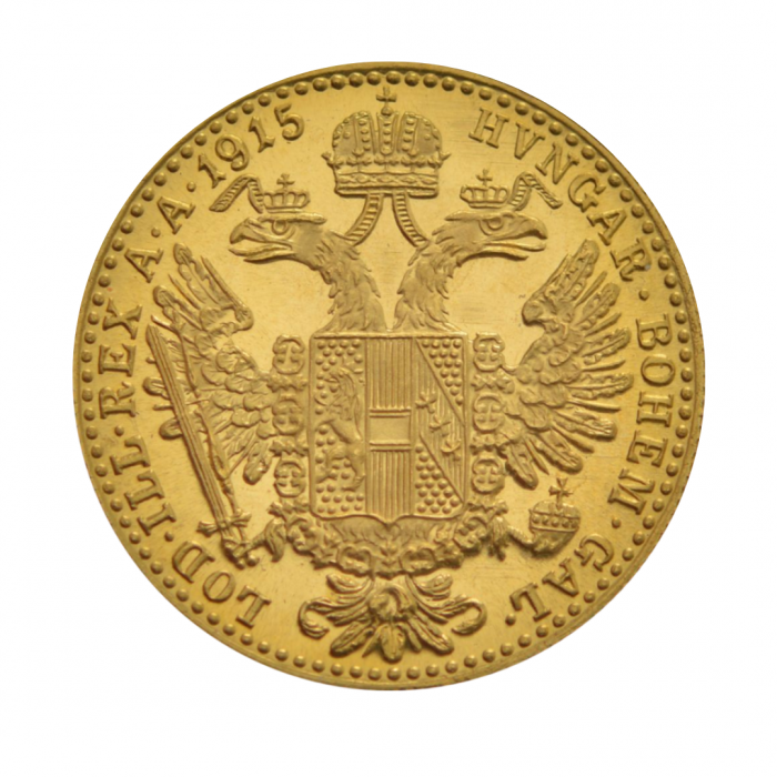 1 ducat (3.49 g) gold coin, Austria 1915 re-strikes (re-strikes)