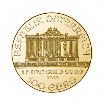 1 oz (31.10 g) auksinė moneta Vienos Filharmonija, Austrija 2023