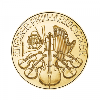 1 oz (31.10 g) auksinė moneta Vienos Filharmonija, Austrija 2023