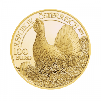 100 Eur (16.23 g) auksinė PROOF moneta Kurtinys, Austrija 2015