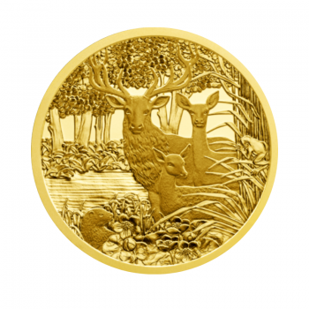 100 Eur auksinė moneta Taurusis elnias, Austrija 2013