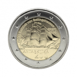 2 eurų moneta Antarktidos atradimas 200 metų jubilejus, Estija 2020