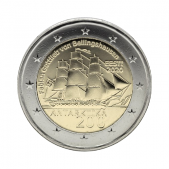 2 eur coin 200th Anniversary - Discovery of the Antarctic, Estonia 2020