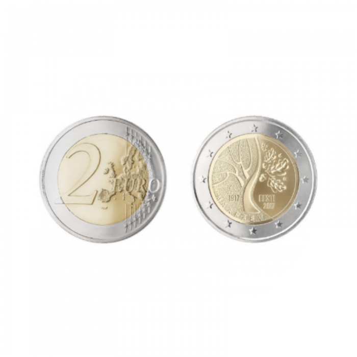 2 eur coin Estonia’s road to independence, Estonia 2017