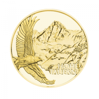 50 Eur auksinė moneta Alpių lobiai - viršūnės, Austrija 2020
