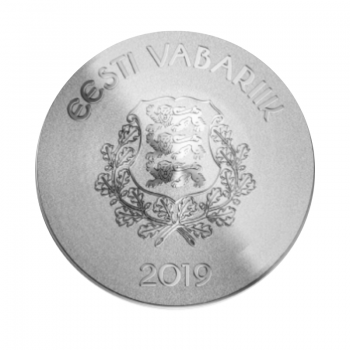 8 eurų sidabrinė moneta Hanseatic Viljandi, Estija 2019