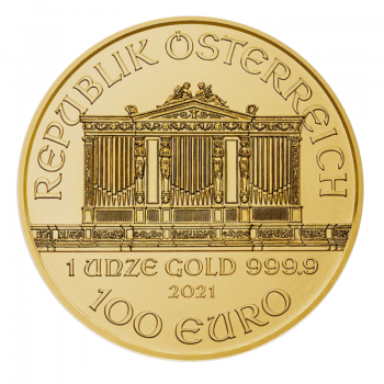 1 oz auksinė moneta Vienos Filharmonija, Austrija 2022
