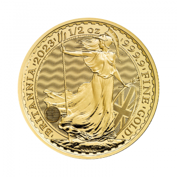 1/2 oz (15.55 g) auksinė moneta Britannia, Didžioji Britanija 2023