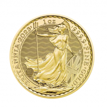 1 oz (31.10 g) auksinė moneta Britannia, Karalius Charlesas III, Didžioji Britanija 2023