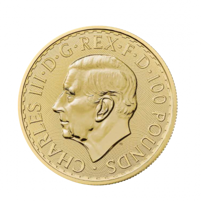 1 oz (31.10 g) auksinė moneta Britannia, Karalius Charlesas III, Didžioji Britanija 2023