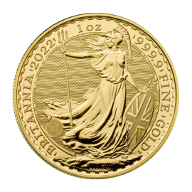 1 oz (31.10 g) auksinė moneta Britannia, Didžioji Britanija 2022