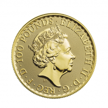 1 oz (31.10 g) auksinė moneta Britannia - Karalienė Elžbieta II, Didžioji Britanija 2023