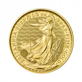 1/2 oz auksinė moneta Britannia, Didžioji Britanija 2022