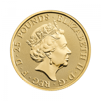 1/4 oz (7.78 g) auksinė moneta Beauforto Ožys, Tudor Beasts, D. Britanija 2023