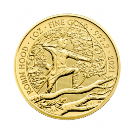 1 oz auksinė moneta Robin Hood, Didžioji Britanija 2021