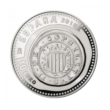 10 eurų sidabrinė kolekcinė moneta Habsburgų namai, Ispanija 2019