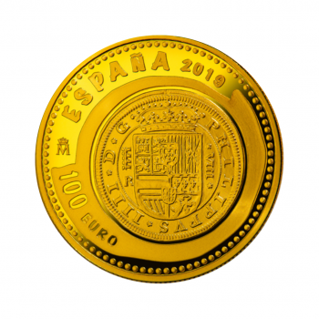 100 eurų (6.75 g) auksinė PROOF moneta Habsburgų namai, Ispanija 2019