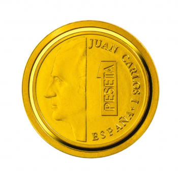 20 eurų (1.24 g) auksinė PROOF moneta Burbono namai, Ispanija 2017