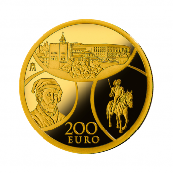 200 eurų auksinė moneta Europos programa - Renesansas, Ispanija 2019
