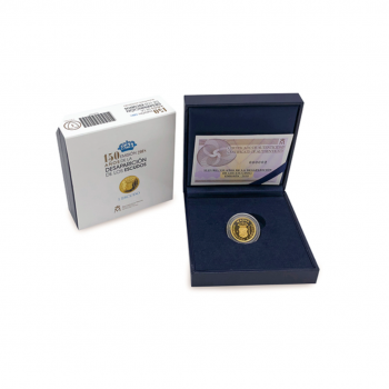 50 eurų (3.37 g) auksinė PROOF moneta 150-osios Eskudo metinės, Ispanija 2018