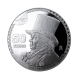 168 g., 50 eur silver colored coin for the 275-th anniversary of Francisco de Goya, Spain 2021