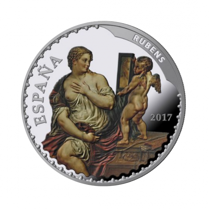 400 eurų auksinė moneta ir 80 eurų sidabrinių spalvotų monetų rinkinys Lobių muziejai, Ispanija 2017