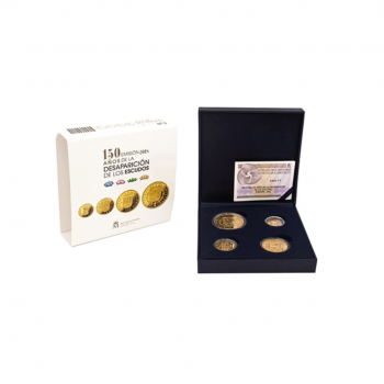 Auksinių monetų kolekcija,150-osios Eskudo metinės, Ispanija 2018