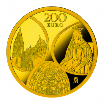 200 euro (13.5 g) gold PROOF coin Europa Program - Gothic, Spain 2020