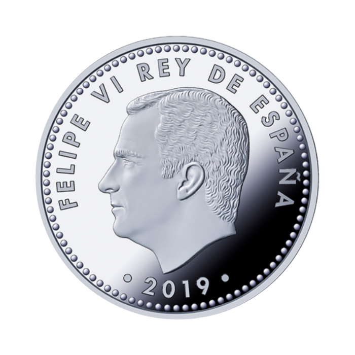 Set of coins Landing on the Moon, Spain 2019