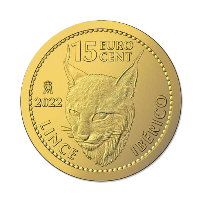 1/10 oz auksinė moneta Iberian lynx, Ispanija 2022