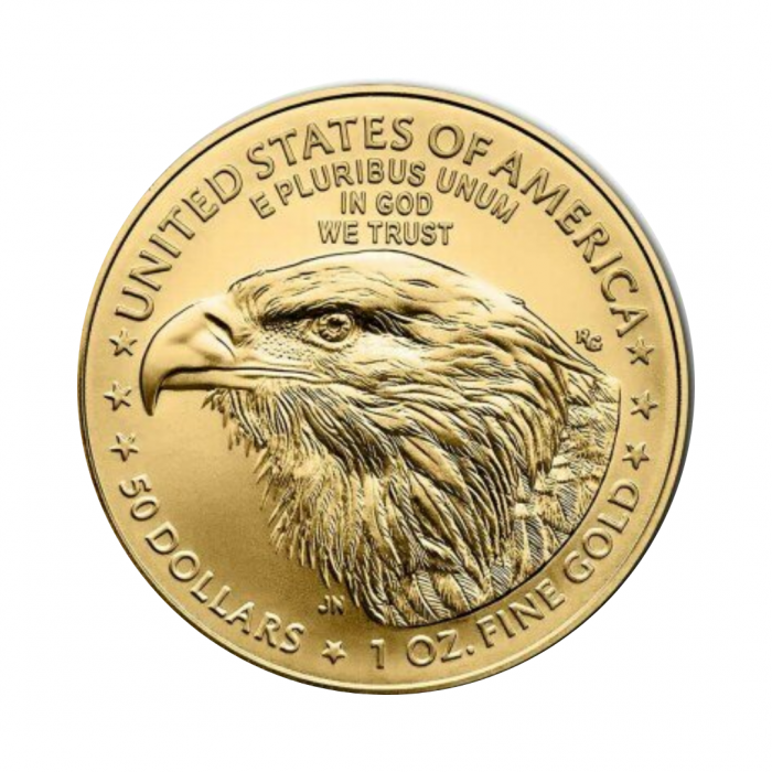 1 oz auksinė moneta Amerikos Erelis, JAV 2022