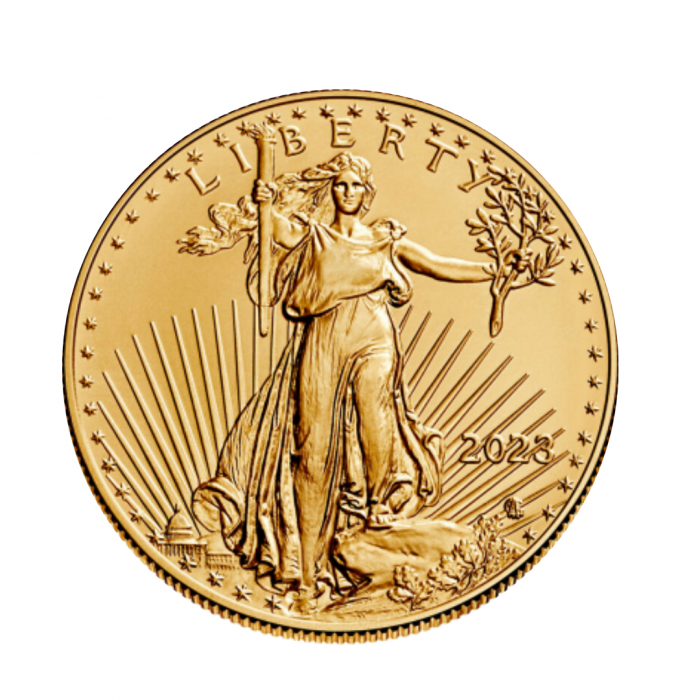 1/2 oz (15.55 g) auksinė moneta Amerikos Erelis, JAV 2023