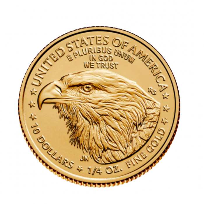 1/4 oz (7.78 g) auksinė moneta Amerikos Erelis, JAV 2023