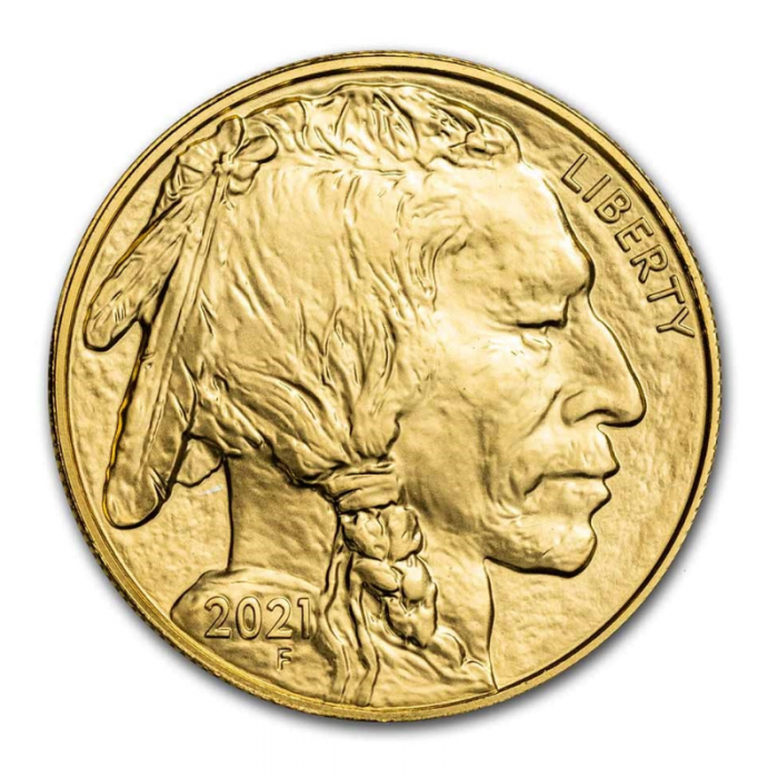 1 oz (31.10 g) auksinė moneta Buivolas, JAV 2021