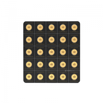 25 x 1g. auksinės monetos Maplegram, Klevo lapų, Kanada 2022