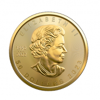 1 oz (31.10 g) auksinė moneta Klevo lapas, Kanada 2023