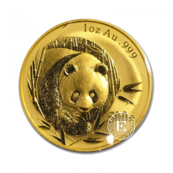 1/4 oz (7.78 g) auksinė moneta Panda, Kinija 2003