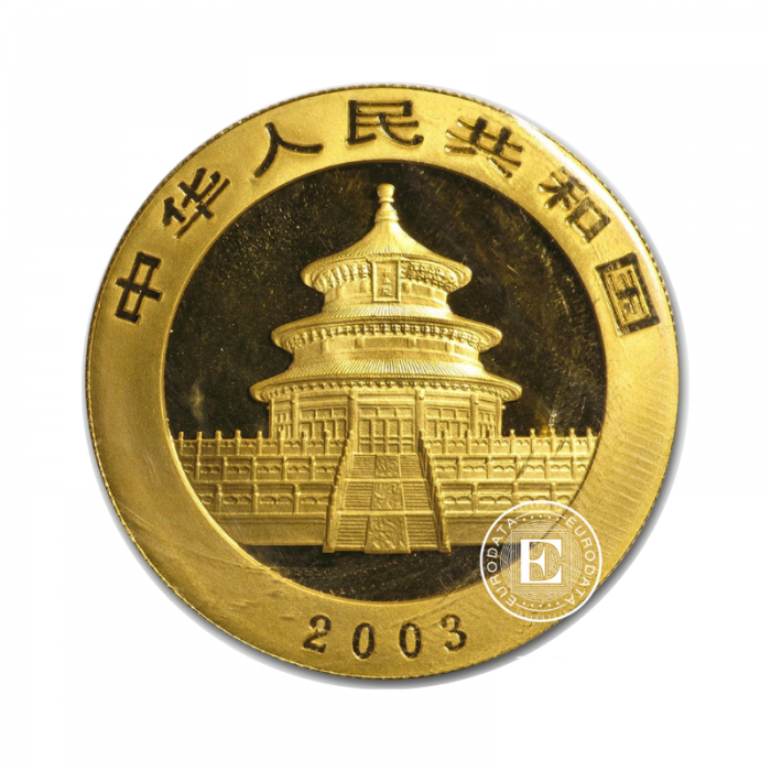 1/4 oz (7.78 g) gold coin Panda, China 2003