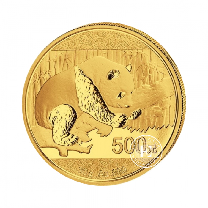 1 g złota moneta Panda, Chiny 2016