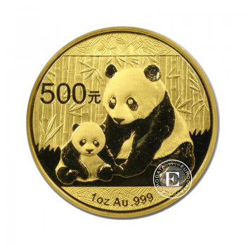 1 oz (31.1 g) pièce d'or Panda, Chine 2012