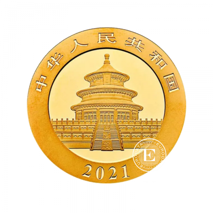 3 g gold coin Panda, China 2021
