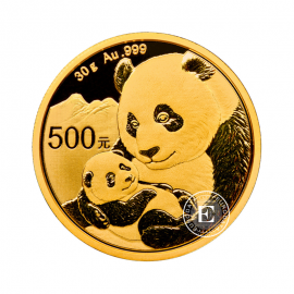 30 g goldmünze Panda, China 2019