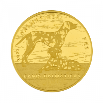 1/4 oz (7.78 g) gold coin Dalmatin dog, Croatia 2021