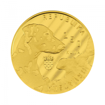 1/4 oz auksinė moneta Dalmatinas, Kroatija 2021
