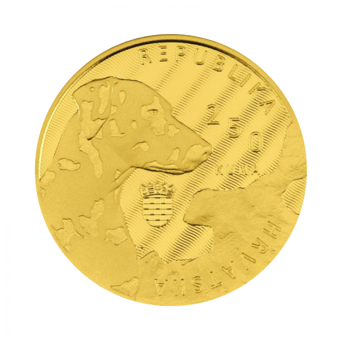 1/4 oz (7.78 g) auksinė moneta Dalmatinas, Kroatija 2021