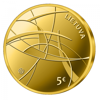 5 eurų auksinė moneta Socialiniai mokslai, Lietuva 2021