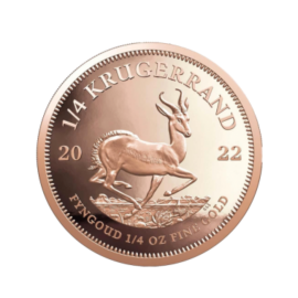 1/4 oz (7.78 g) auksinė moneta Krugerrand, Pietų Afrikos Respublika 2022