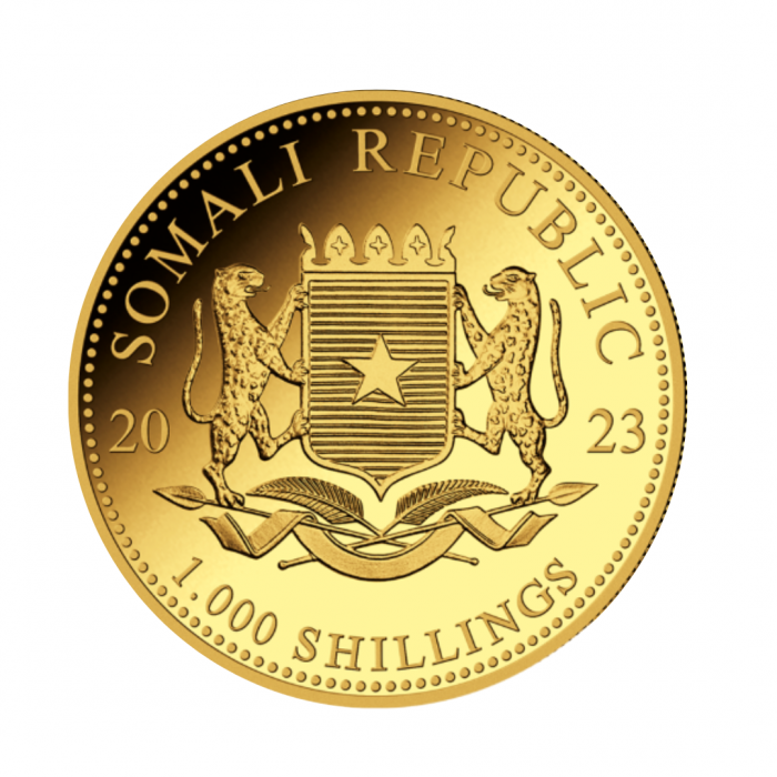 1 oz (31.10 g) gold coin Elephant, Somalia 2023